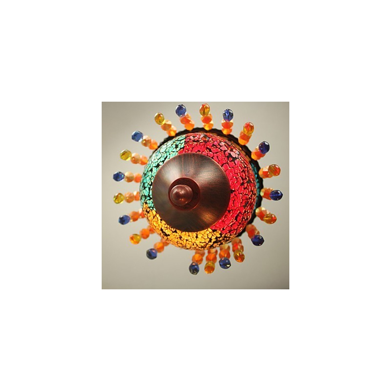 Tarjeta de Navidad, cafetería internet, arte retro, lámpara de araña, jardín industrial