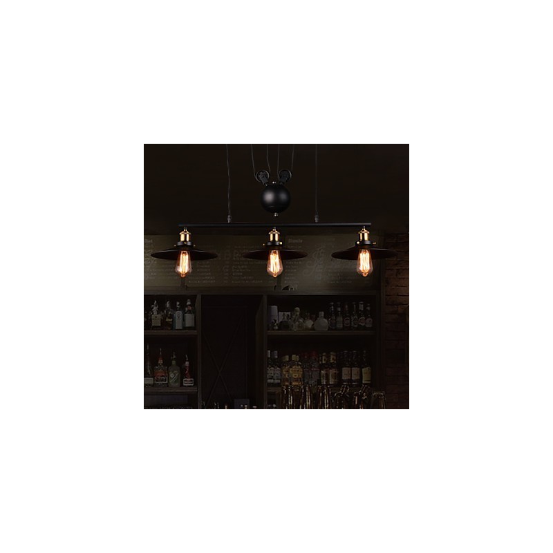 Lámpara de araña de metal moderna de estilo mini contemporáneo