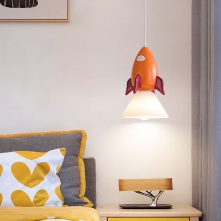 Lámpara colgante minimalista de hierro forjado con diseño de alunizaje, pequeña lámpara de techo Lámpara colgante minimalista de hierro forjado con diseño de alunizaje, pequeña lámpara de techo
