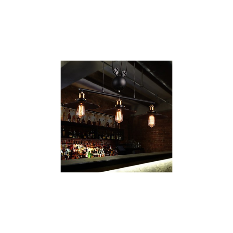 Lámpara de araña de metal moderna de estilo mini contemporáneo