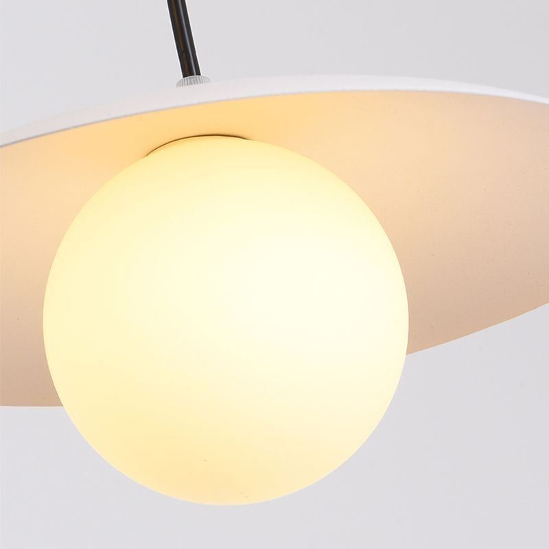 Lámpara de techo nórdica creativa con disco G9 de hierro forjado