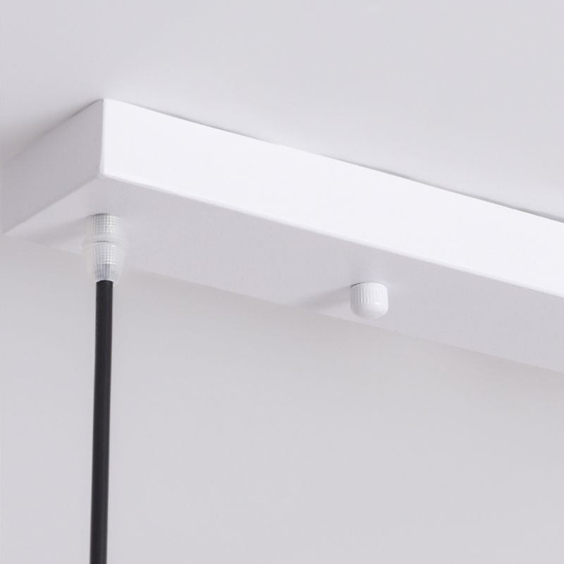 Lámpara colgante nórdica creativa de hierro forjado G9 con ondas.