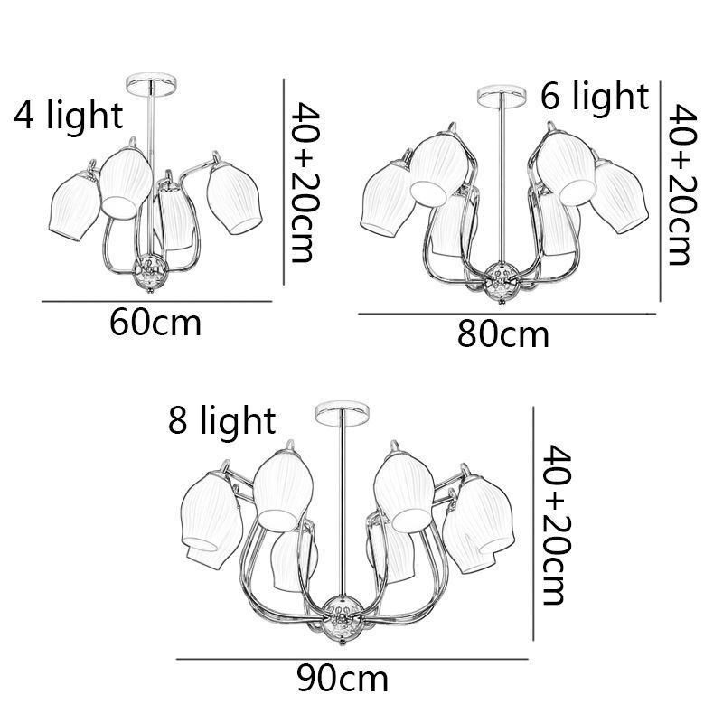 Lámpara colgante nórdica creativa de hierro forjado, cobre, color natural, con estambres, luz de techo
