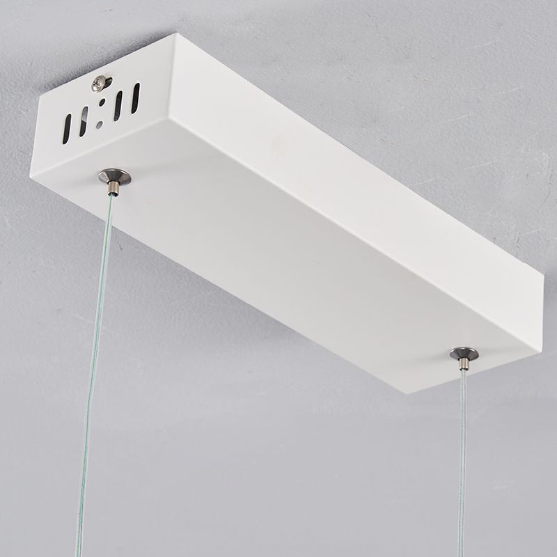 Lámpara colgante elegante de aluminio con ondas artísticas para el techo
