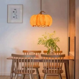 Lámpara colgante de calabaza creativa, lámpara de techo retro japonesa.