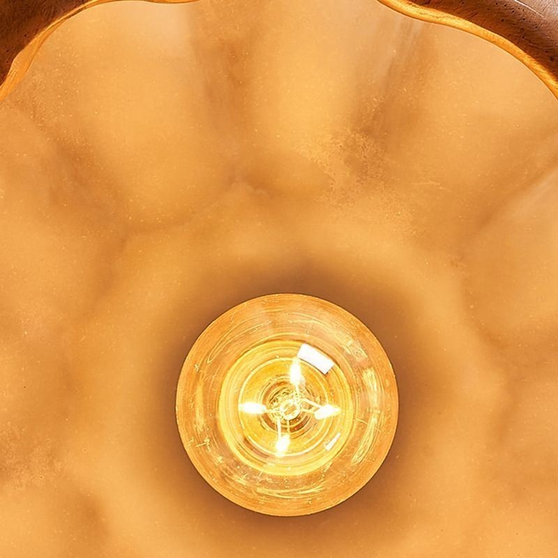 Lámpara colgante de calabaza creativa, lámpara de techo retro japonesa.