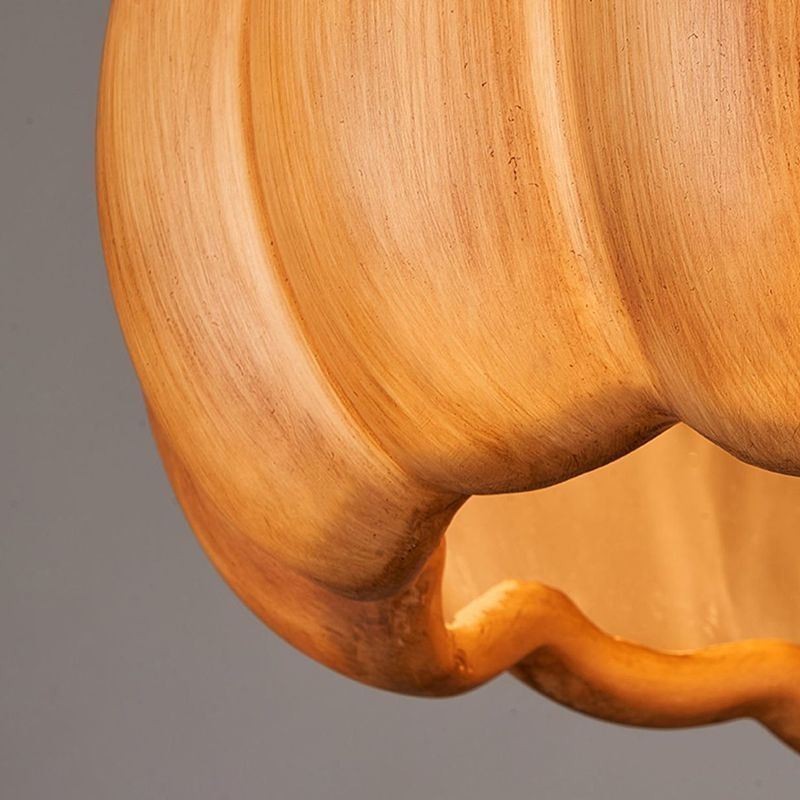 Lámpara colgante de calabaza creativa, lámpara de techo retro japonesa.