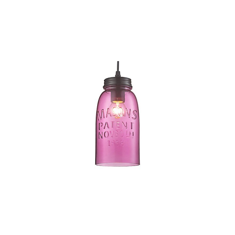 Lámpara colgante moderna de cristal de 1 luz con diseño de burbujas transparentes