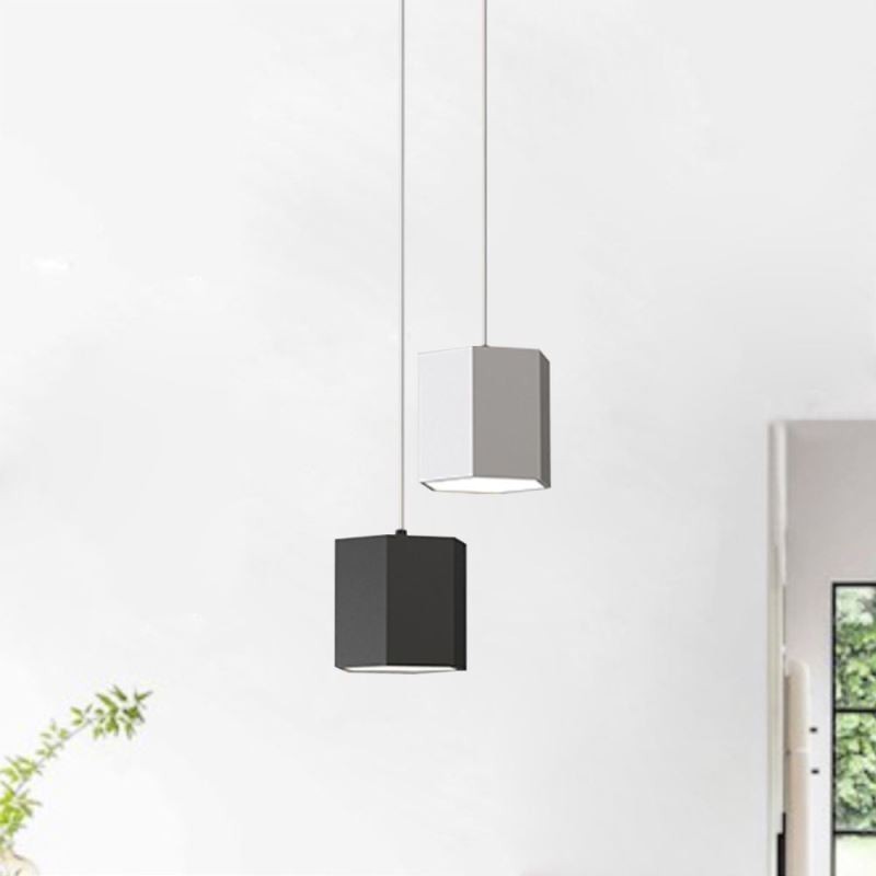 Lámpara colgante hexagonal moderna y sencilla