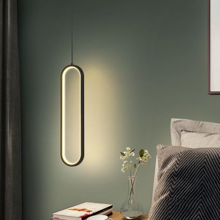 Lámpara colgante moderna minimalista ovalada Lámpara colgante moderna minimalista ovalada