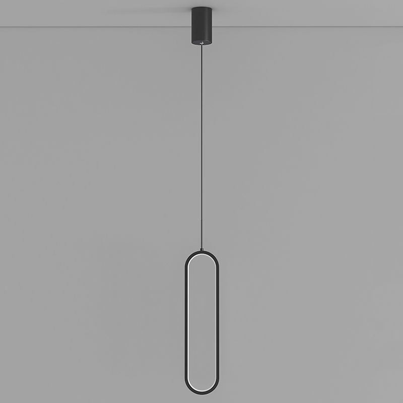 Lámpara colgante moderna minimalista ovalada