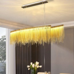 Lámpara colgante moderna con borlas creativas para cafetería