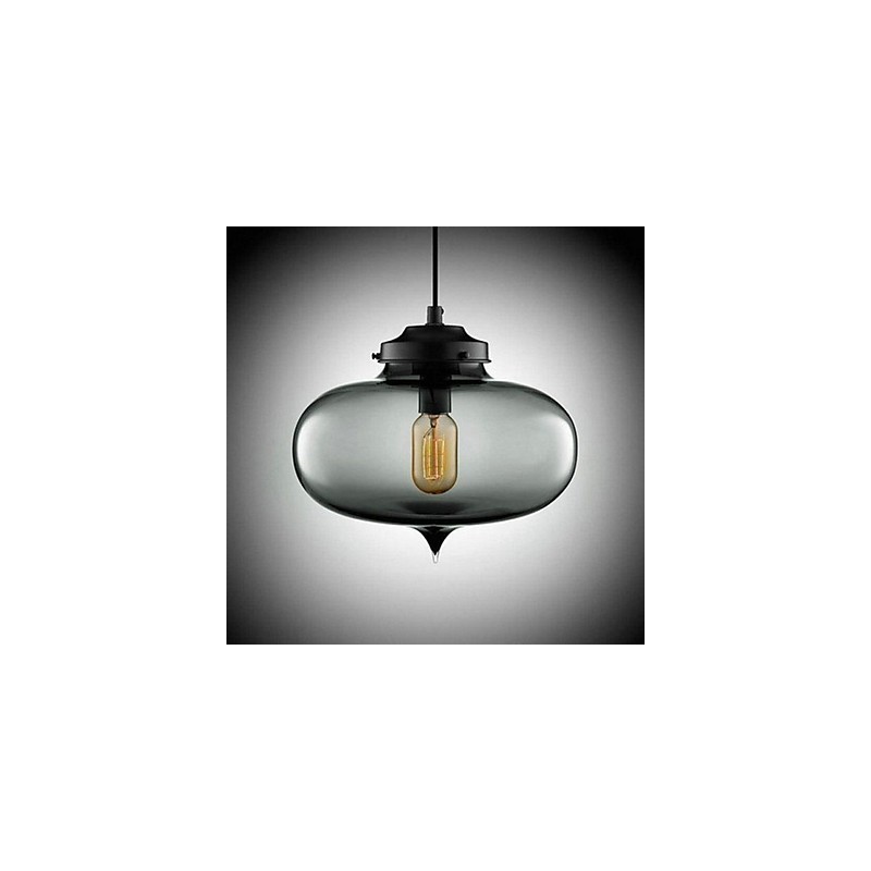 Lámpara colgante con diseño de burbujas, 1 luz, minimalista, de hierro pintado