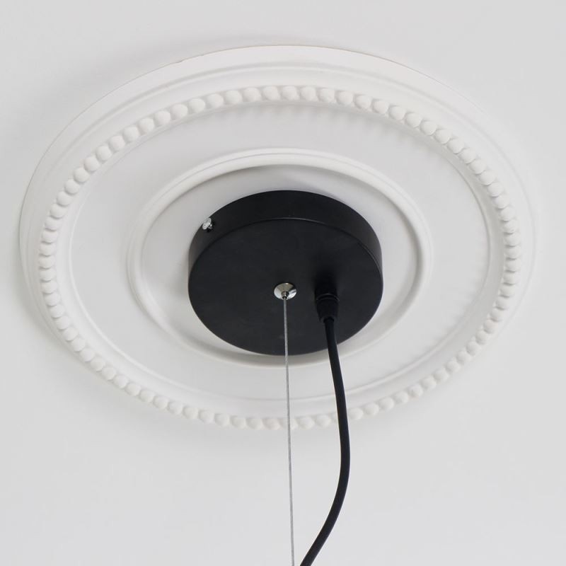 Lámpara de araña de hierro moderna, lámpara colgante de hierro simple