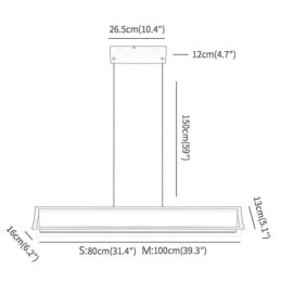 Lámpara colgante moderna con forma de libro, iluminación para sala de estar