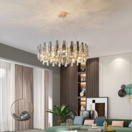 Lámpara colgante de cristal de lujo de estilo europeo