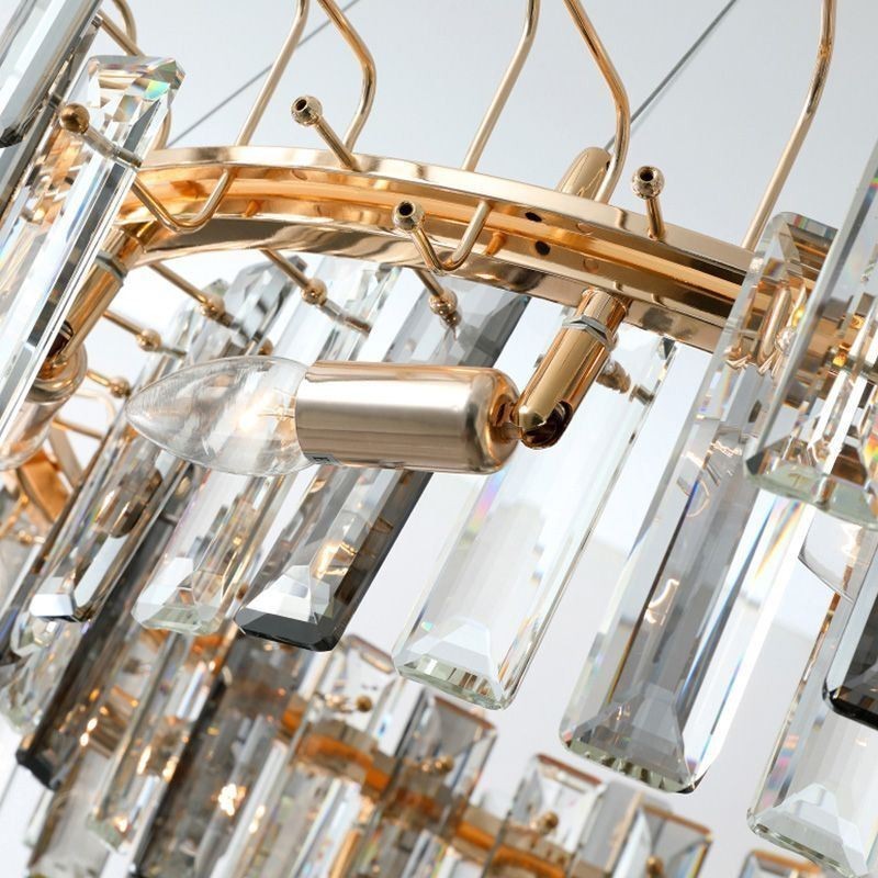 Lámpara colgante de cristal de lujo de estilo europeo