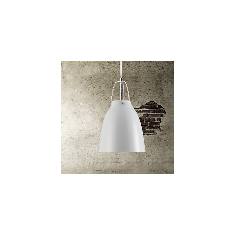 Lámpara colgante contemporánea y contraída de 1 luz de metal.