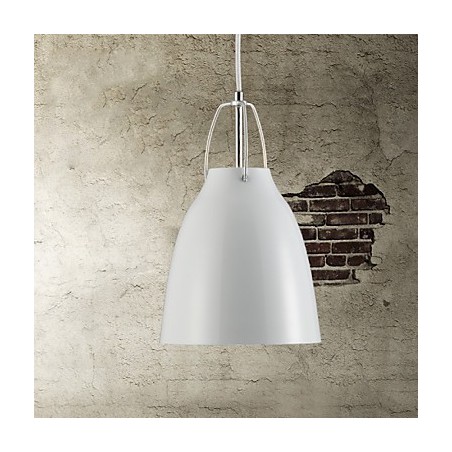 Lámpara colgante contemporánea y contraída de 1 luz de metal. Lámpara colgante contemporánea y contraída de 1 luz de metal.