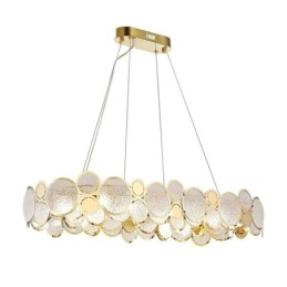 Lámpara colgante de cristal europea de lujo y creativa