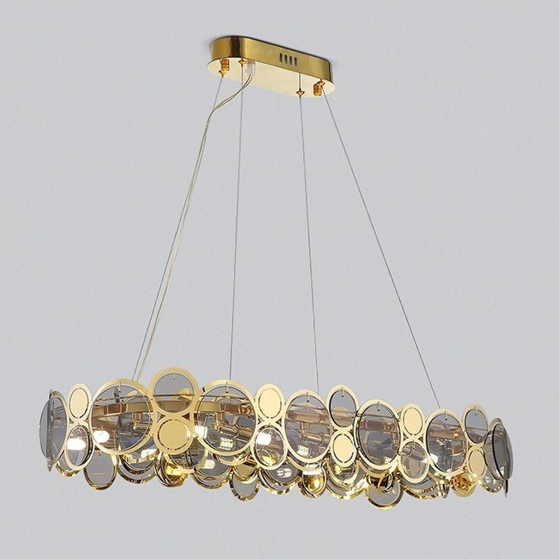 Lámpara colgante de cristal europea de lujo y creativa
