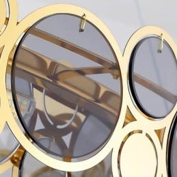 Lámpara colgante de cristal europea de lujo y creativa