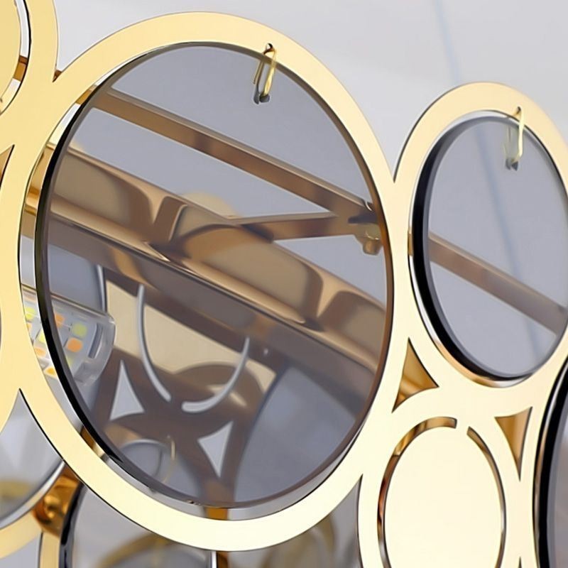 Lámpara colgante de cristal europea de lujo y creativa