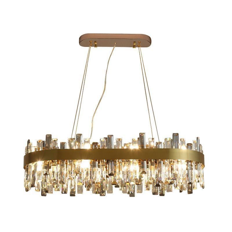 Lámpara colgante de cristal posmoderna de lujo ligera