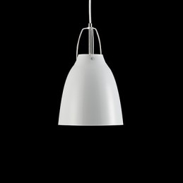 Lámpara colgante contemporánea y contraída de 1 luz de metal.