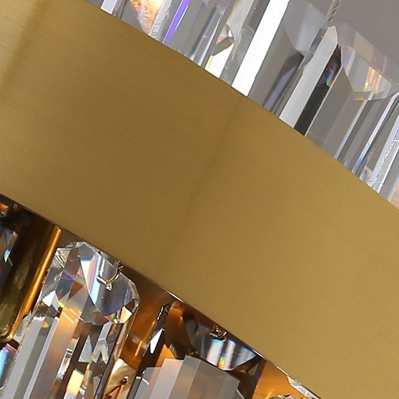 Lámpara colgante de cristal posmoderna de lujo ligera