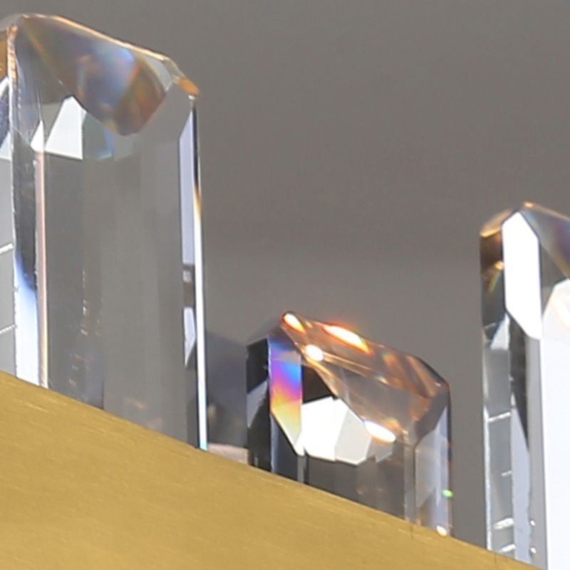 Lámpara colgante de cristal posmoderna de lujo ligera