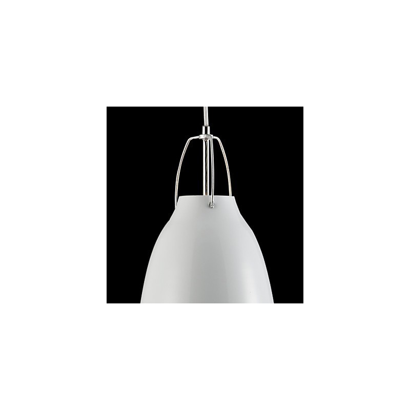 Lámpara colgante contemporánea y contraída de 1 luz de metal.