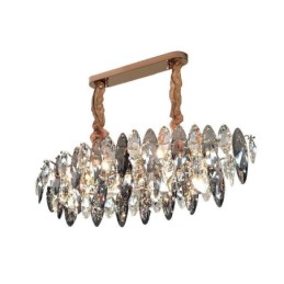 Lámpara colgante de lujo ligera para decoración del hogar, lámpara de araña de cristal para sala de estar