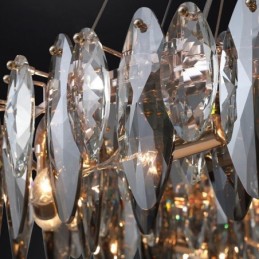 Lámpara colgante de lujo ligera para decoración del hogar, lámpara de araña de cristal para sala de estar