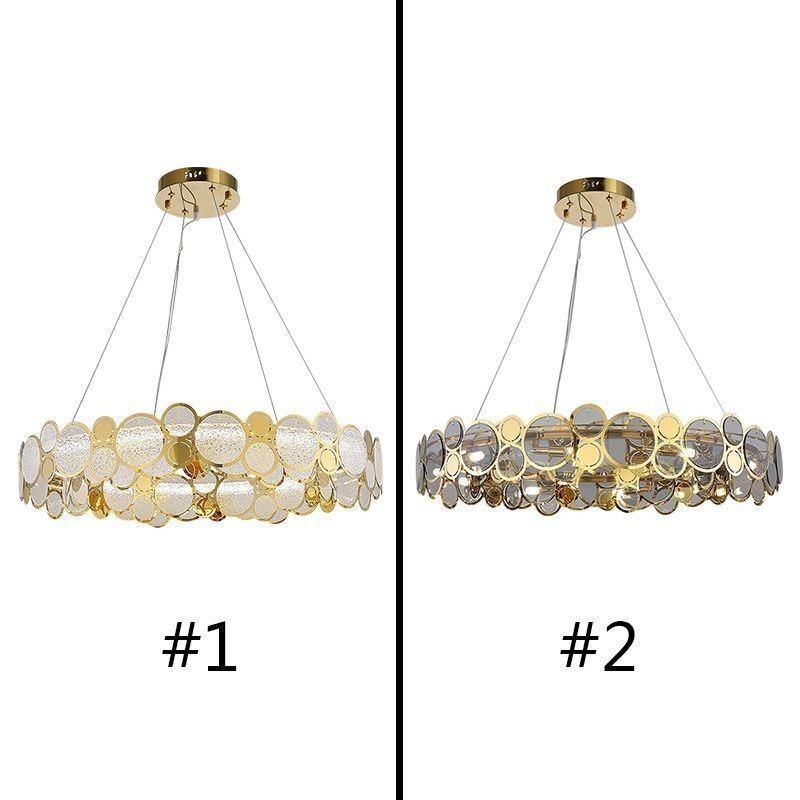 Lámpara colgante de cristal europea, luz creativa y de lujo.
