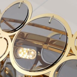 Lámpara colgante de cristal europea, luz creativa y de lujo.
