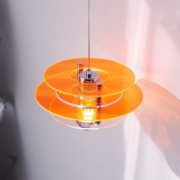 Lámpara colgante nórdica de acrílico con decoración posmoderna
