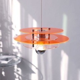 Lámpara colgante nórdica de acrílico con decoración posmoderna