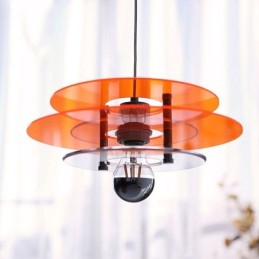 Lámpara colgante nórdica de acrílico con decoración posmoderna
