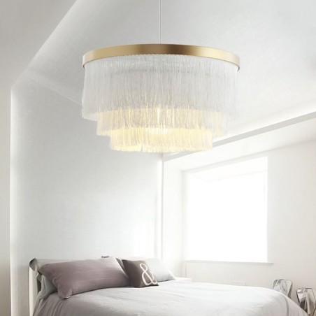 Lámpara colgante decorativa nórdica, cálida y romántica con borlas, lámpara colgante creativa. Lámpara colgante decorativa nórdica, cálida y romántica con borlas, lámpara colgante creativa.
