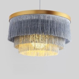 Lámpara colgante decorativa nórdica, cálida y romántica con borlas, lámpara colgante creativa.