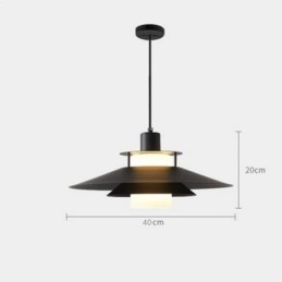 Lámpara colgante de aluminio nórdico, iluminación de techo minimalista moderna