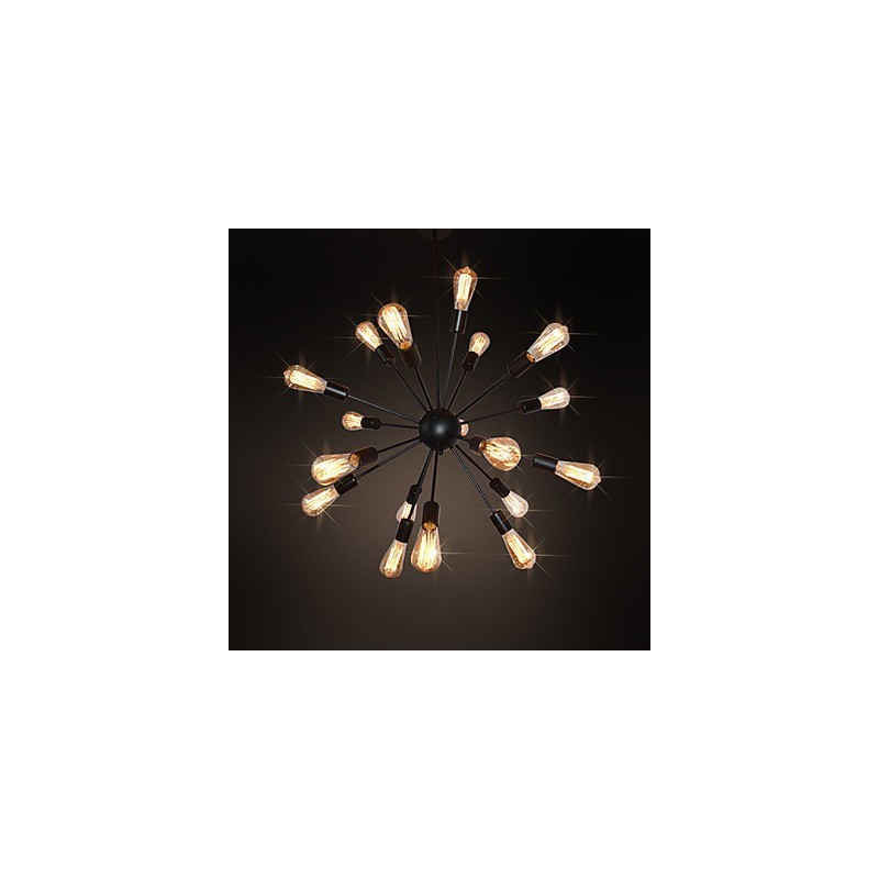 Lámpara de araña de metal de latón antiguo de Country Designers