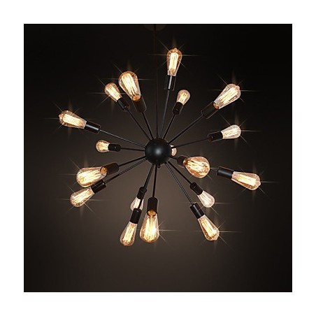 Lámpara de araña de metal de latón antiguo de Country Designers