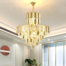 Lámpara colgante de cristal moderna Lámparas de techo contemporáneas