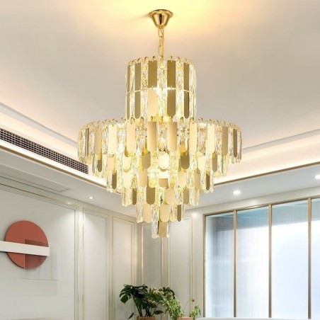 Lámpara colgante de cristal moderna Lámparas de techo contemporáneas Lámpara colgante de cristal moderna Lámparas de techo contemporáneas
