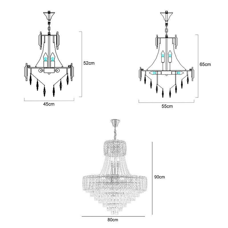 Lámpara colgante de cristal moderna, lámpara de techo redonda