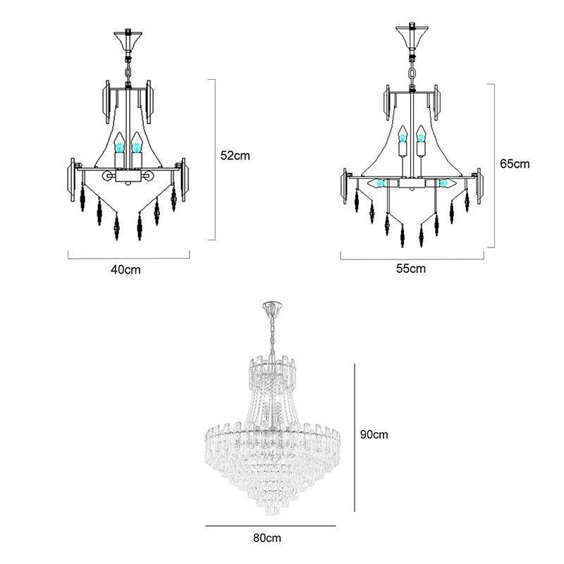 Lámpara colgante de cristal moderna, lámpara de techo redonda