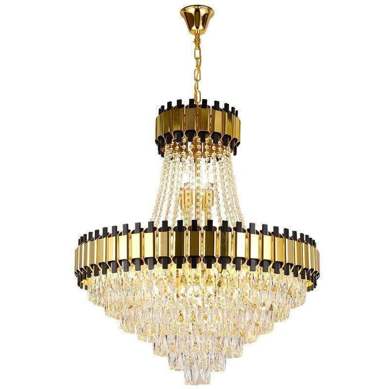 Lámpara colgante de cristal moderna para techo