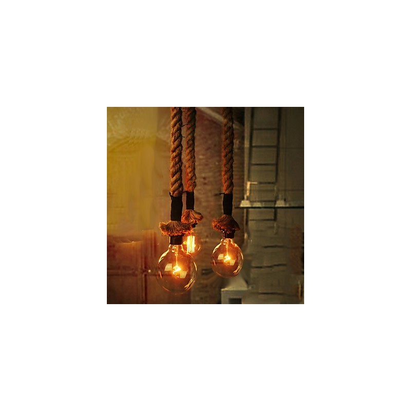 Lámpara colgante de cristal clásica tradicional de estilo mini